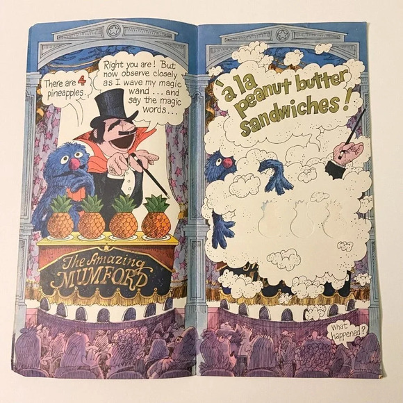 Vintage 1972 Sesame Street The Mumford and Grover Book Subtracting Trick - Picture 8 of 12